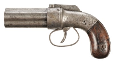 Lot 342 - Revolver. A 19th century American 6-shot pepperbox revolver by Manhattan Firearms Company circa 1850