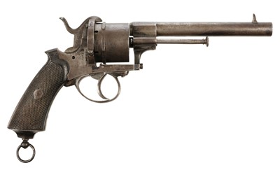 Lot 339 - Revolver. A 19th century Belgium 6-shot revolver