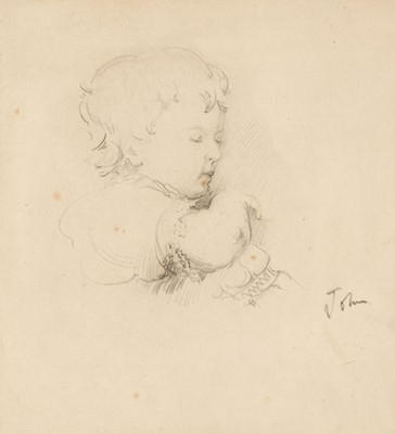 Lot 423 - John (Augustus, Edwin, 1878-1961). Child's head, pencil