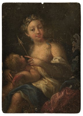 Lot 259 - French School. Venus Disarming Cupid, circa 1700