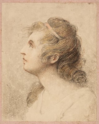 Lot 203 - Cipriani (Giovanni Battista, 1727-85).  Head of a Young Woman in profile, circa 1780