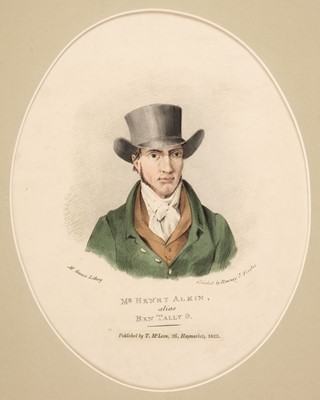 Lot 205 - Alken (Henry). Gauci (M. lithographer), Mr Henry Alken, alias Ben Yally O, T. McLean, 1823