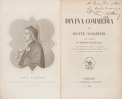 Lot 357 - [Burne-Jones, Edward]. La Divina Commedia di Dante Alighieri, Florence: G. Barbera, 1860