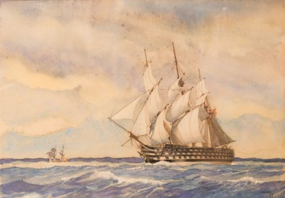 Lot 324 - Nickless (Will, 1902-1977). Sailing ships at sea