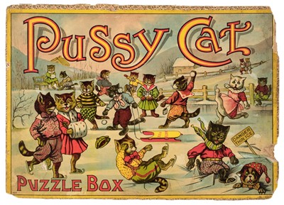 Lot 275 - Wain, Louis. Pussy Cat Puzzle Box, no publisher or date, [?London], c. 1900