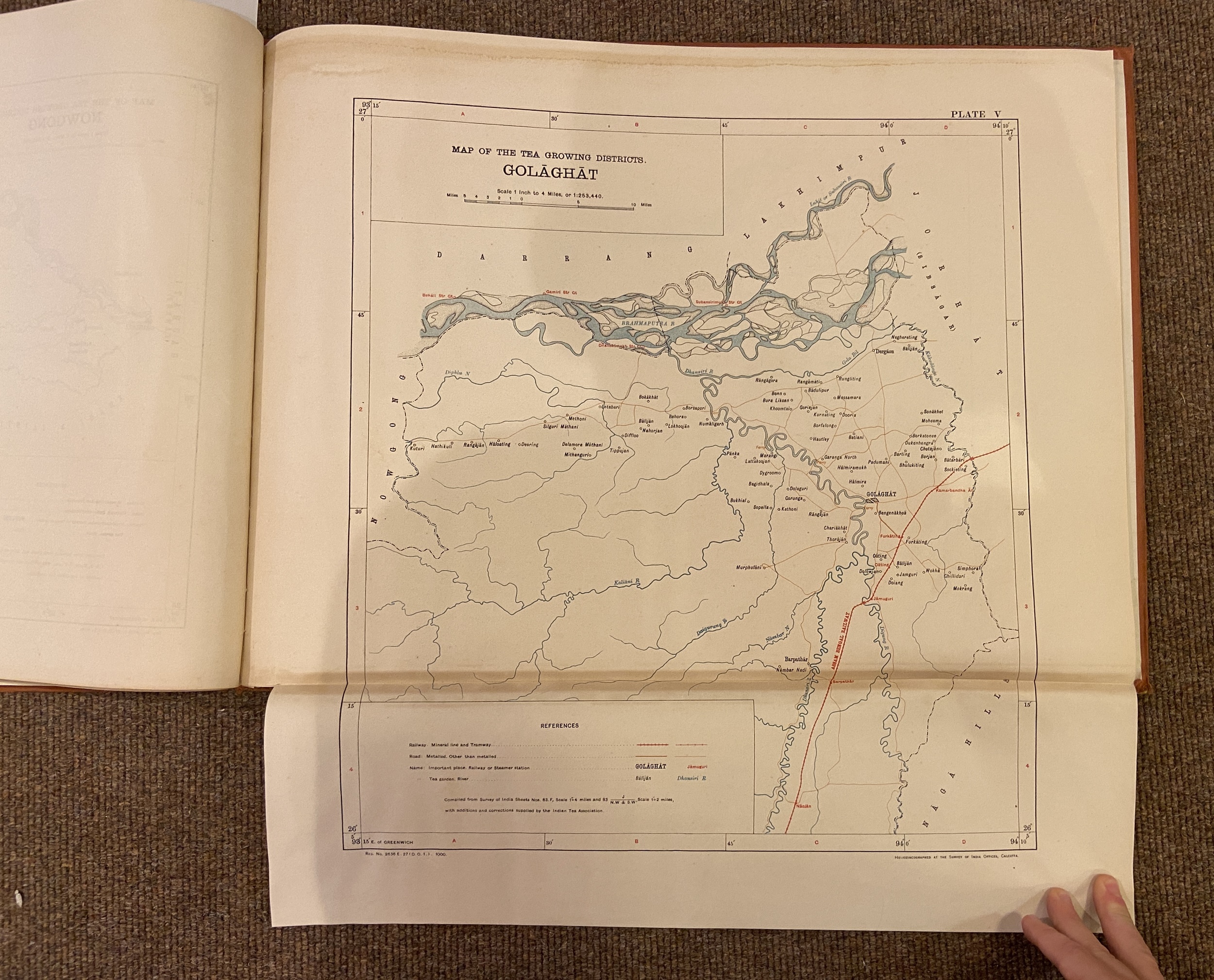 Lot 16 Indian Tea Plantations. Maps of the Following