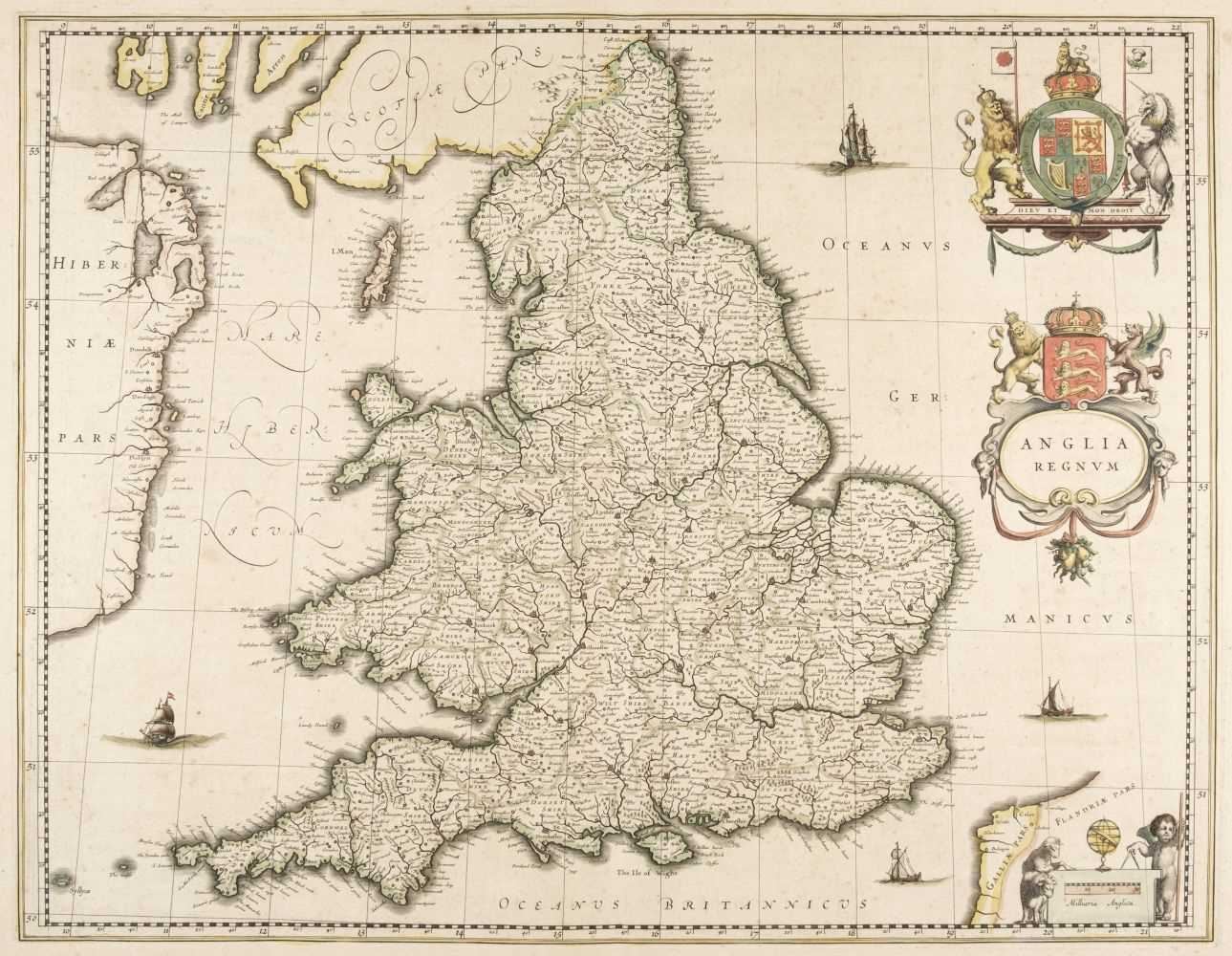Lot 203 - England & Wales. Blaeu (Johannes), Anglia