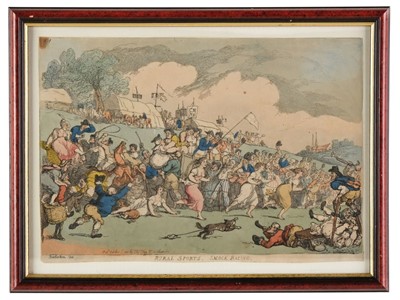 Lot 343 - Rowlandson (Thomas). Rural Sports, Smock Racing, Thos. Tegg, 1811