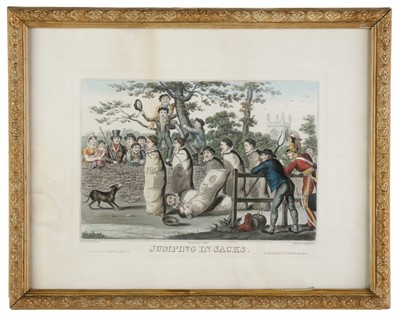 Lot 343 - Rowlandson (Thomas). Rural Sports, Smock Racing, Thos. Tegg, 1811