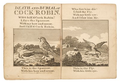 Lot 480 - Darton (William, publisher). Death and Burial of Cock Robin [drop-title], circa 1814