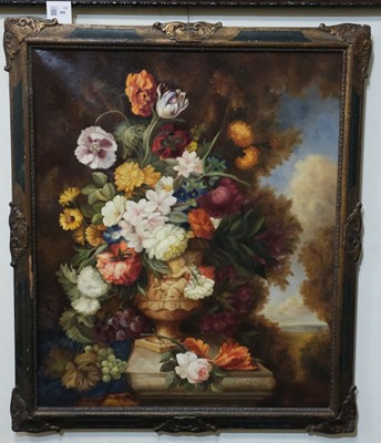 Lot 354 - Van Os (Jan, in the style of). Still Life of Flowers, early 20th century