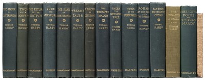 Lot 100 - Hardy (Thomas). The Works of Thomas Hardy, 12 volumes, London: Osgood, McIlvaine and Co.,/Harper & Brothers, 1895-1902