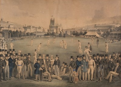 Lot 279 - Drummond (William and Charles J. Basébe, after). Cricket Match at Brighton, circa 1860