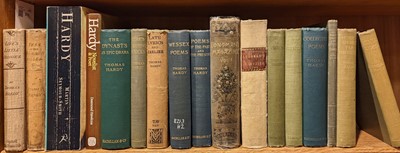 Lot 370 - Hardy (Thomas). A collection of 15 volumes containing works by Hardy, mixed editions, 1883-1928