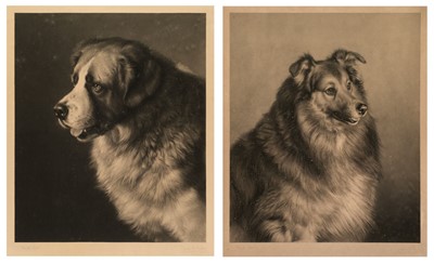 Lot 231 - Pratt (Joseph B.). Pair of Studies of Dogs, E. E. Leggall, 1886 & 1888