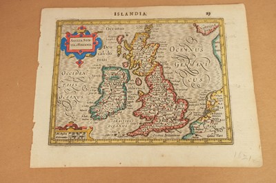 Lot 195 - British Isles. Mercator (Gerard & Hondius J.), Anglia Scotia et Hibernia & Anglia, circa 1621