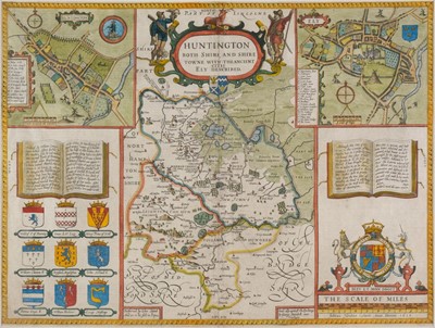 Lot 216 - Huntingdonshire. Speed (John). Huntingdon Both Shire and Shire Towne..., circa 1627