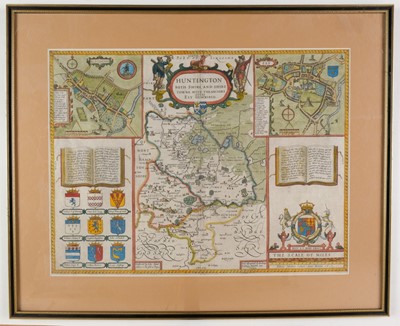 Lot 216 - Huntingdonshire. Speed (John). Huntingdon Both Shire and Shire Towne..., circa 1627