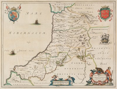 Lot 158 - Cardiganshire. Blaeu (Johannes), Ceretica sive Cardiganensis..., circa 1648