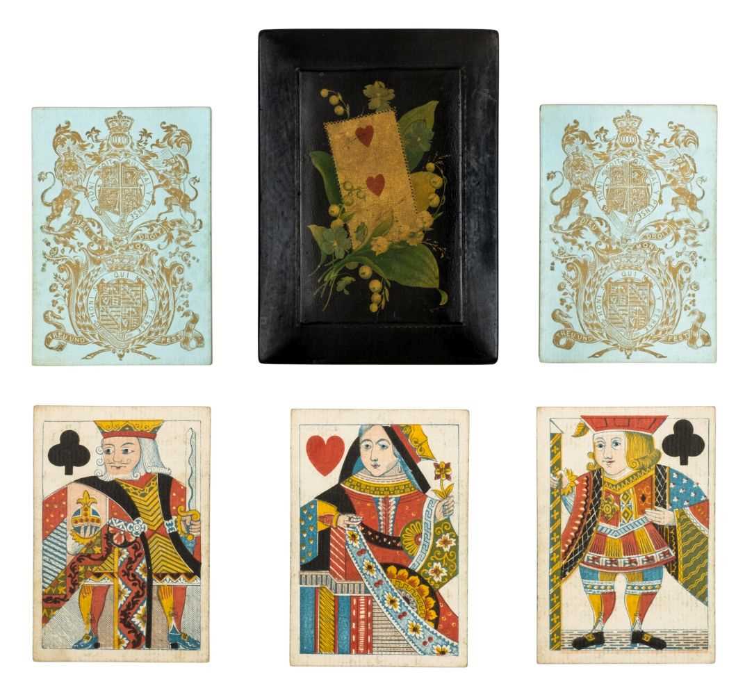 Lot 554 - Royalty Playing Cards. Queen Victoria & Prince Albert commemorative playing cards, 1840