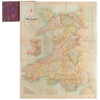 Lot 241 - Wales. A collection of 28 folding maps, 19th & early 20th century