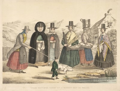 Lot 357 - Welsh Costume. Rock & Co. (publishers), Welsh Costumes, 1853