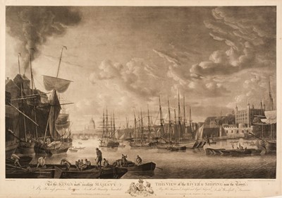 Lot 157 - Dodd (Robert). ..., View of the River and Shipping near the Tower..., Freeman & Co. 1793