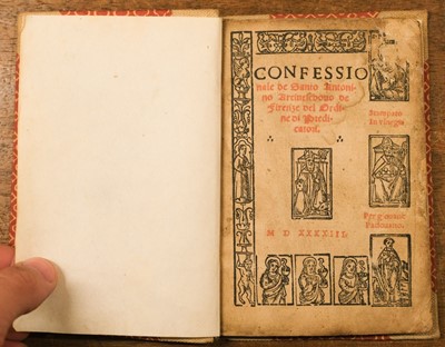 Lot 191 - Antoninus, Archbishop of Florence. Confessionale, 1543