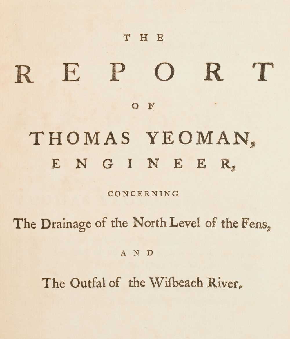 Lot 67 - Smeaton (John). The report ... concerning the drainage of the North Level of the Fens, [1768]