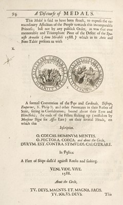 Lot 317 - Evelyn (John). Numismata. A discourse of Medals, Antient and Modern..., 1697