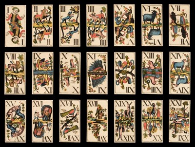 Lot 330 - Austrian Animal Tarot. A deck of tarot cards, Prague, Jakob Wokaun, 1815