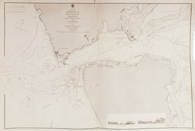 Lot 224 - New Zealand. Entrances to Manukau Harbour, 1853, Corrected to 1864