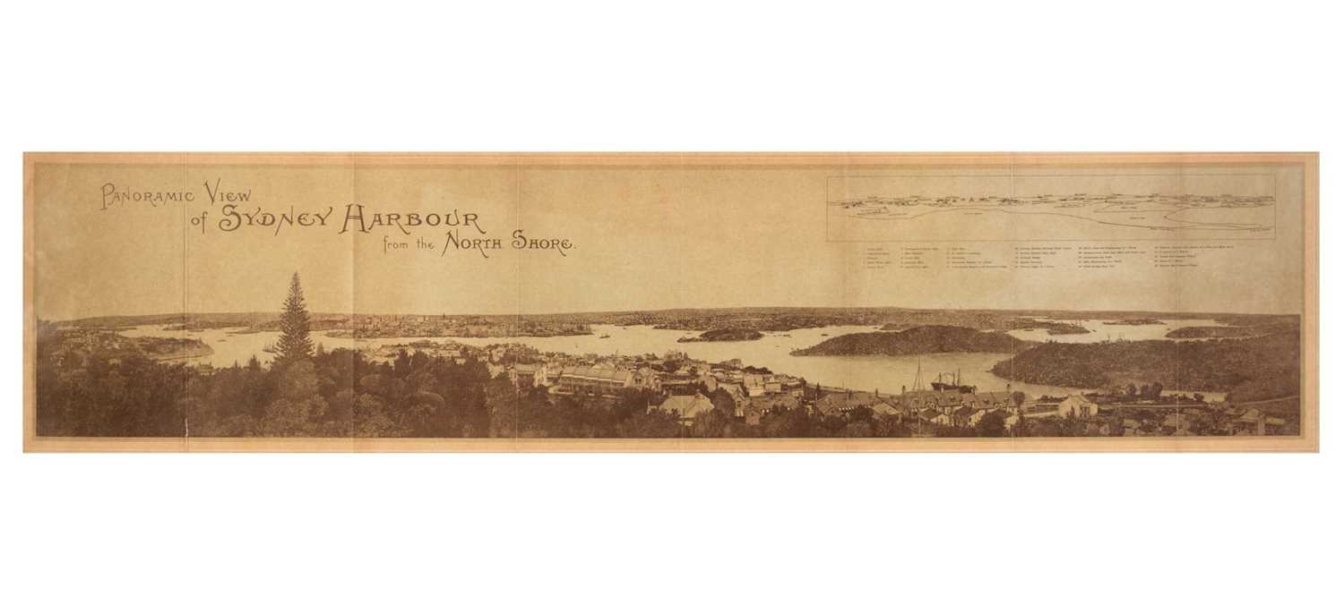 Lot 71 - Australia. Panoramic View of Sydney Harbour from the North Shore, circa 1900