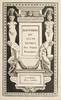 Lot 256 - Hancarville (Pierre d'). Monumens...des Douze Césars, & du Culte Secret des Dames, 1780-84