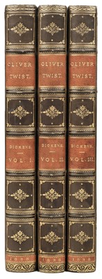 Lot 279 - Dickens (Charles). Oliver Twist, 3 volumes, 1st edition, 1838