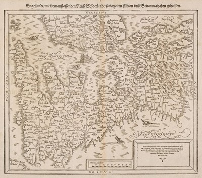Lot 80 - British Isles.  Munster (Sebastian), Engellandt mit dem anstossenden Reich Schottlandt..., 1588