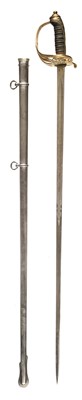 Lot 359 - Officer's Sword. A Victorian officer's levee sword