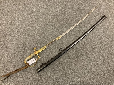 Lot 362 - Prussian Sword. A fine pre WWI Prussian Artillery Officer's sword