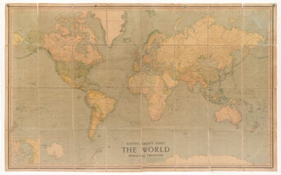 Lot 244 - World. John Bartholomew & Son Ltd (publishers). Bartholomew's Chart of the World...,  circa 1920