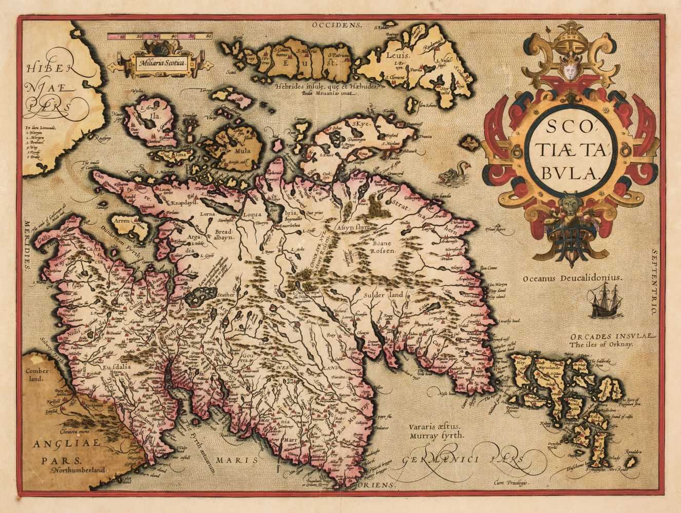 Lot 130 - Scotland. Ortelius (Abraham), Scotiae Tabula,