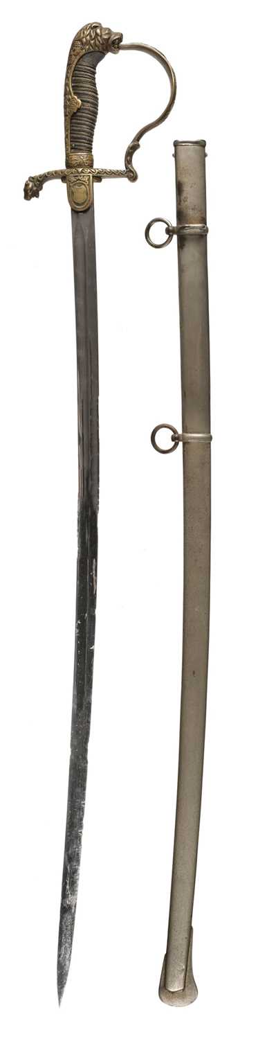 Lot 363 - Prussian Sword. A Prussian Artillery Officer's sword