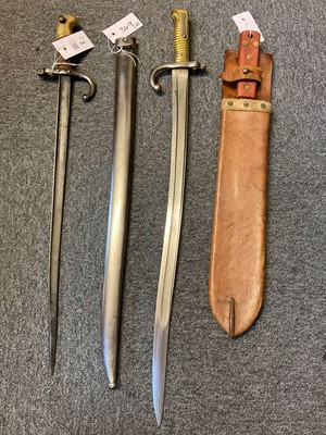 Lot 349 - Bayonets. A Franco-Prussian War French Chassepot bayonet