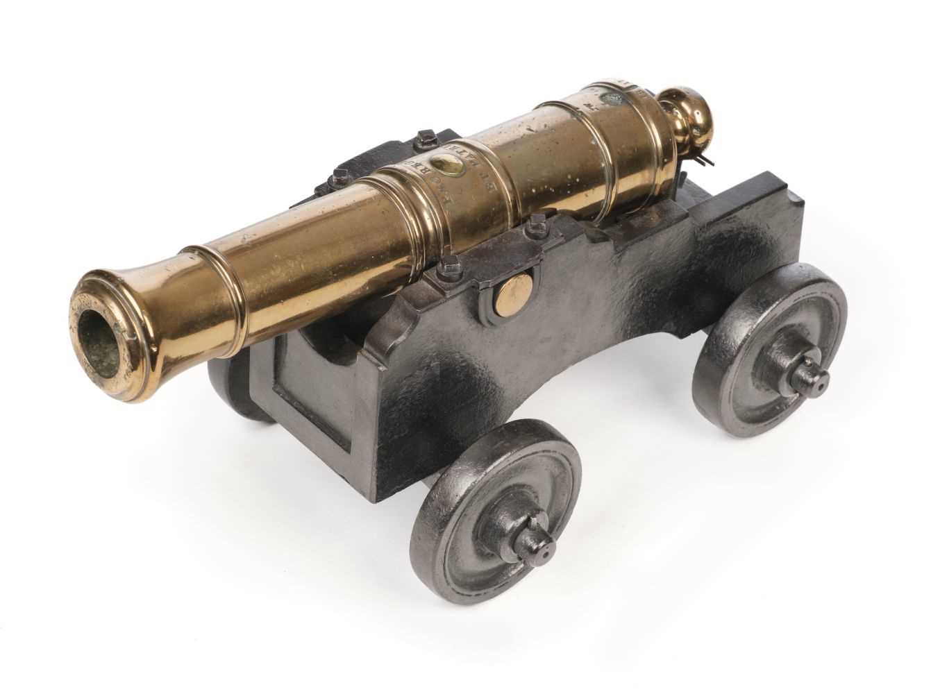 Lot 287 - Cannon. A George III bronze signal cannon