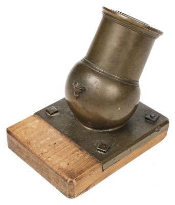 Lot 288 - Cannon. A George III bronze signal mortar dated 1817