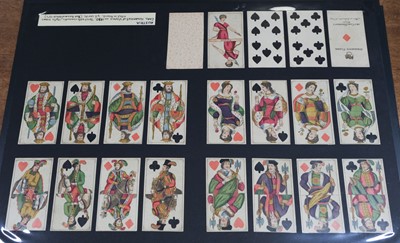 Lot 332 - Austrian Linz Pattern cards. 'Raddreher' Pattern playing cards, Vienna: J. Glanz, c.1860, & 1 other