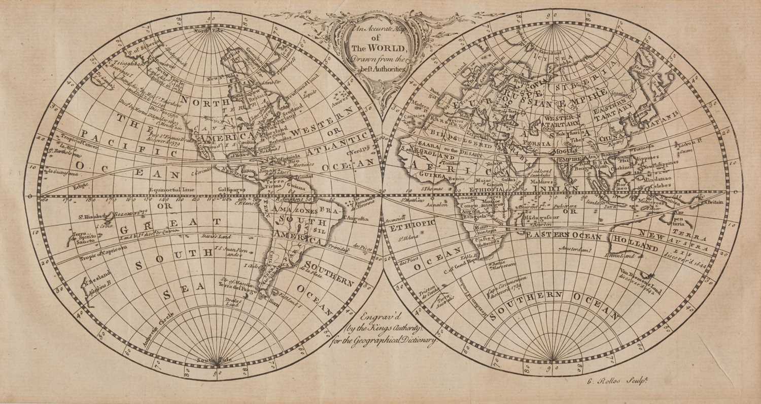 Lot 245 - World. Rollos (George), An Accurate Map of the World, circa 1770