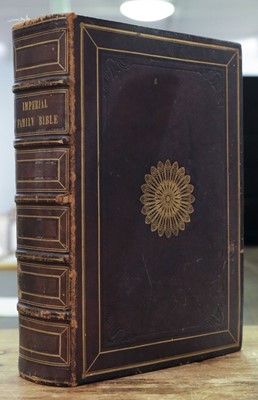 Lot 57 - Bible [English]. The Imperial Family Bible containing the Old & New Testaments, 1845