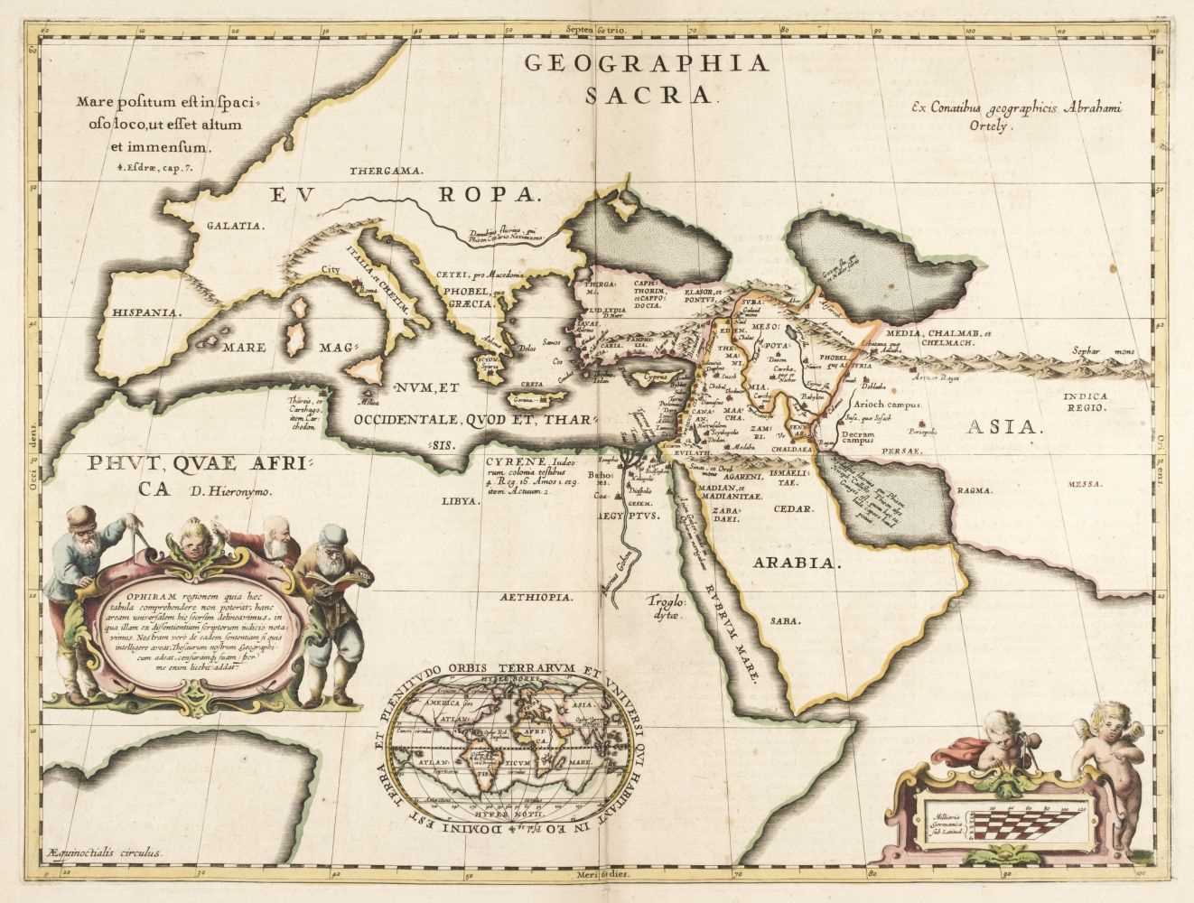 Lot 215 - Holy Land. Ortelius (Abraham), Geographia Sacra, circa 1603