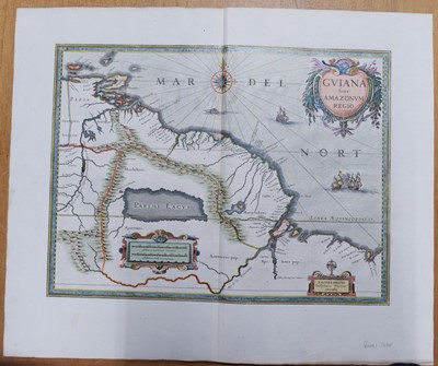 Lot 132 - South America. Blaeu (Willem Janszoon), Guiana sive Amazonum Regio, circa 1655