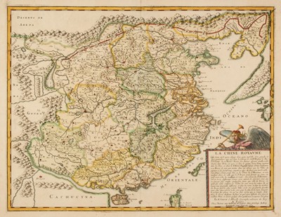 Lot 61 - Asia & China. Sanson (Nicolas), La Chine Royaume, Paris, circa 1680